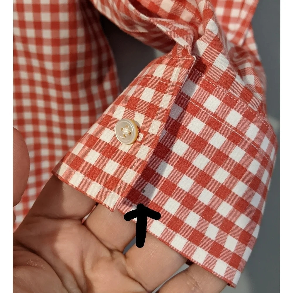 J. McLaughlin Gingham Print Trim Fit Button Down - Picture 4 of 8